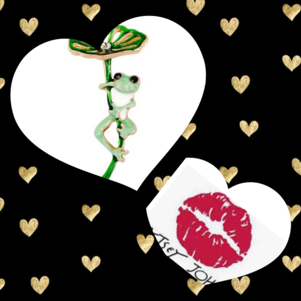 Betsey Johnson Frog Brooch